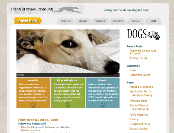 Friends of Retired Greyhounds